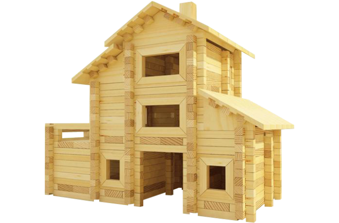Конструктор Лесовичок Разборный домик №7 les 007 фото 2