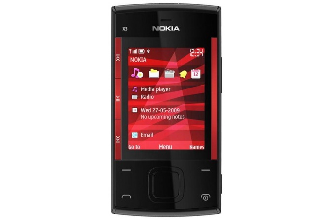 Nokia X3 Black Red фото 1