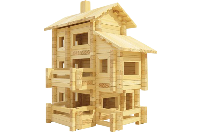 Конструктор Лесовичок Разборный домик №7 les 007 фото 3