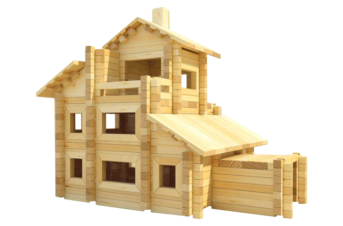 Конструктор Лесовичок Разборный домик №7 les 007 фото 1