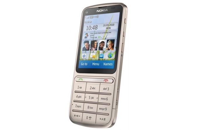 Nokia C3-01 Touch and Type Khaki Gold фото 2